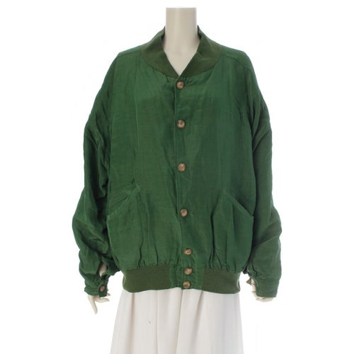 シーピーカンパニー 初期 86s 80s ビスコース コットン マッシモ オスティ テーラードジャケット アウター フライト グリーン 48