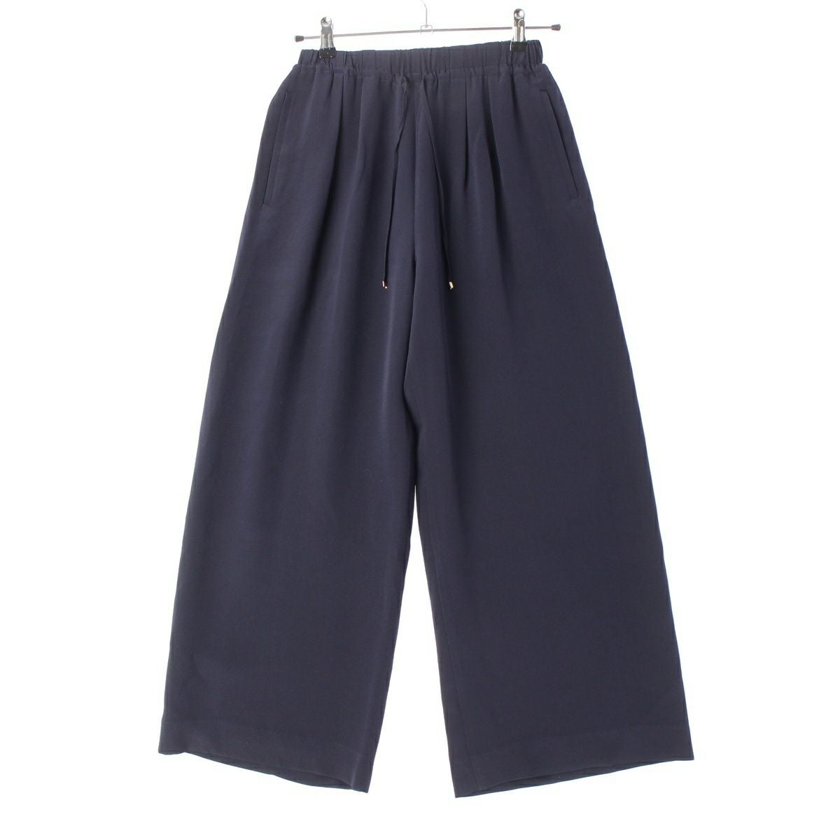 ドゥロワー 24年 FALL1 シルクジョーゼット クロップド スラックス
