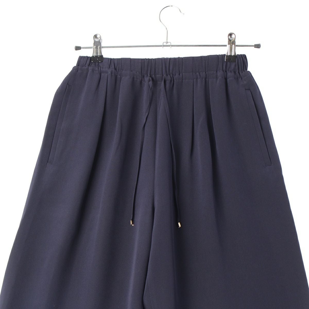 ドゥロワー 24年 FALL1 シルクジョーゼット クロップド スラックス