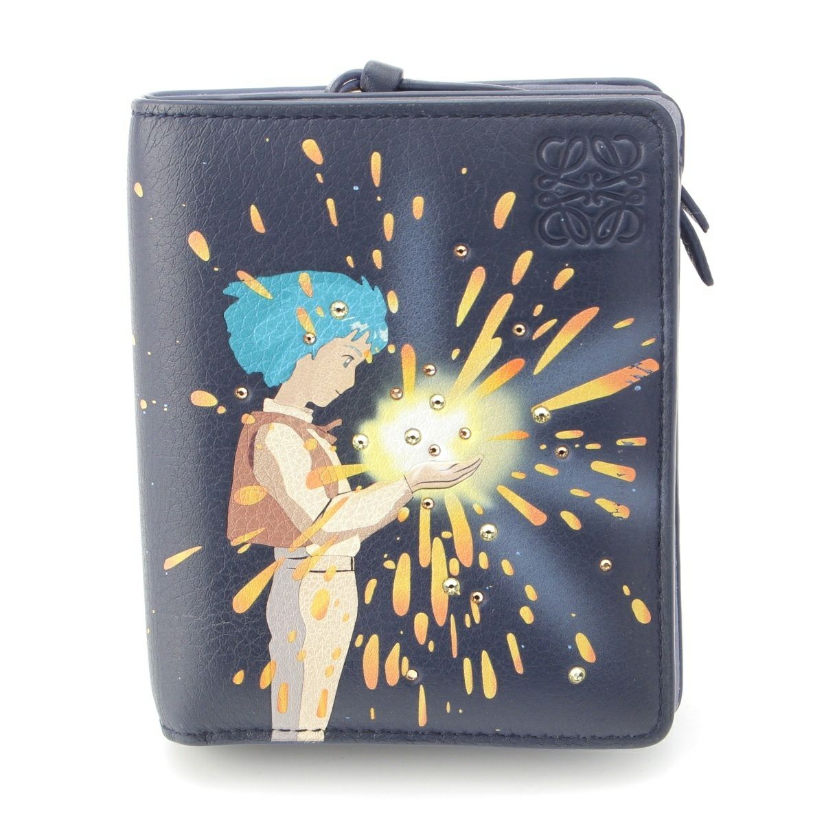ハウルの動く城 LOEWE ロエベ　財布　マジカルスカイウォレット　付属品付 ロエベ スタジオジブリ ハウルの動く城 レザー マジカルスカイ