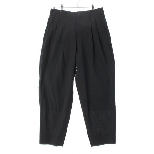 コムデギャルソンオムプリュス AD1991 91AW 6.1 THE MAN ウール ギャバジン ワイド ストレート スラックス パンツ ボトムス PP-05039M ブラック M