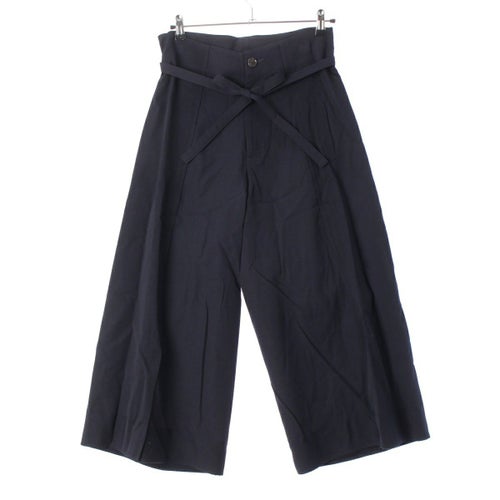 コムデギャルソン AD2003 03AW ドローストリング オーバーサイズ ラップ パンツ ボトムス GK-P003 ネイビー S