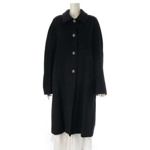 マックスマーラ ウール ロング コート アウター ブラック J40