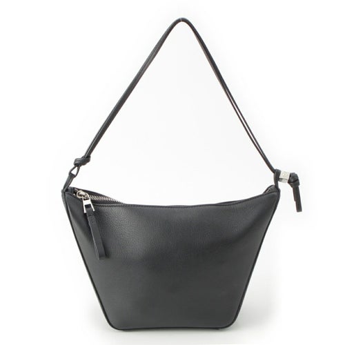 ロエベ レザー ハンモック ミニ ホーボー ハンドバッグ ブラック