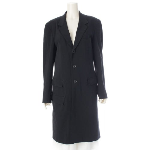 ヨウジヤマモト 19SS ウール レギュレーション ドクタージャケット ロング コート アウター HH-J01-140 ブラック 2