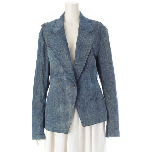 ヨウジヤマモト プールオム 21SS コットン 8OZ DENIM BELT JACKET デニムジャケット HD-J22-005 ブルー 2