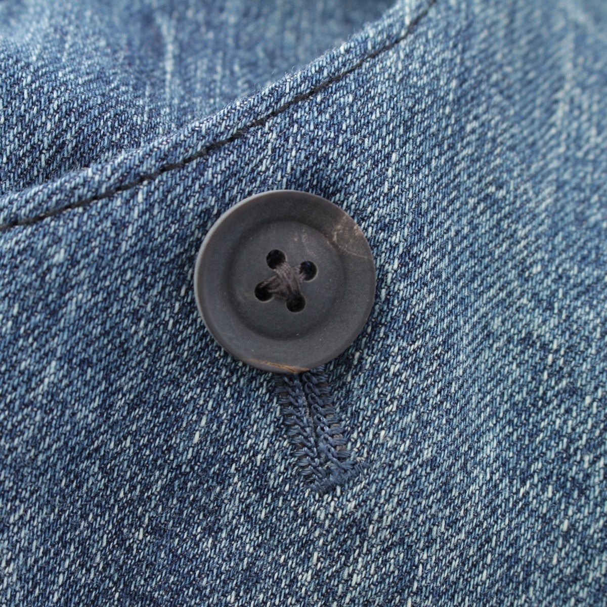 ヨウジヤマモト プールオム 21SS コットン 8OZ DENIM BELT JACKET