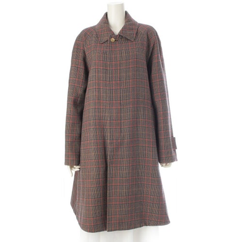 ヤンチェオンテンバール JANTJE_ONTEMBAAR 18AW ウール リバーシブル 総柄 ステンカラーコート P1B79-046-98 マルチカラー S