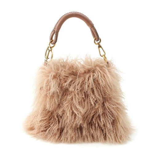 ディオール 2010年 10FW レザー ガリアーノ期 HIVER Libertine リバティーン ホーボー ショルダーバッグ ピンクベージュ ゴールド金具