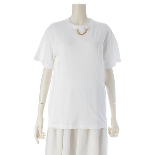 ルイヴィトン コットン モノグラム チェーン 半袖Ｔシャツ 1ABB27 ホワイト XS