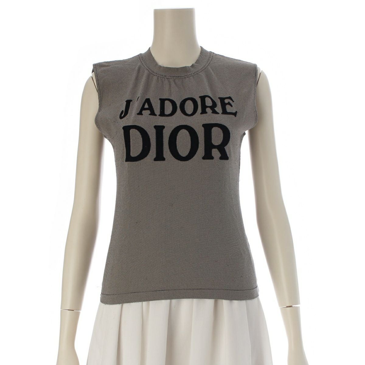 ディオール ガリアーノ期 J'ADORE ノースリーブ カットソー グレー 36