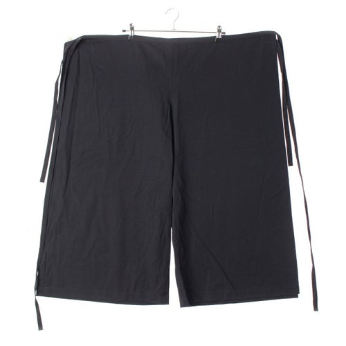 ローブドシャンブルコムデギャルソン AD1999 00SS ウール 平面 変形 巻き ラップ パンツ RP-100010 ブラック ダークネイビー