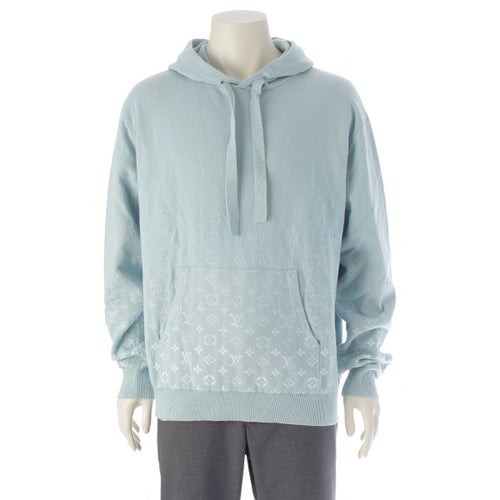 ルイヴィトン 23SS モノグラムグラディエント コットン パーカー RM231Q ブルー L