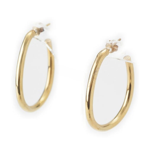 オティウムバーグ 925 オーバル フープ ピアス アクセサリー ゴールド