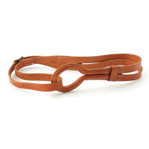 プランテーション レザー イッセイミヤケ ダブルベルトデザイン ベルト ブラウン