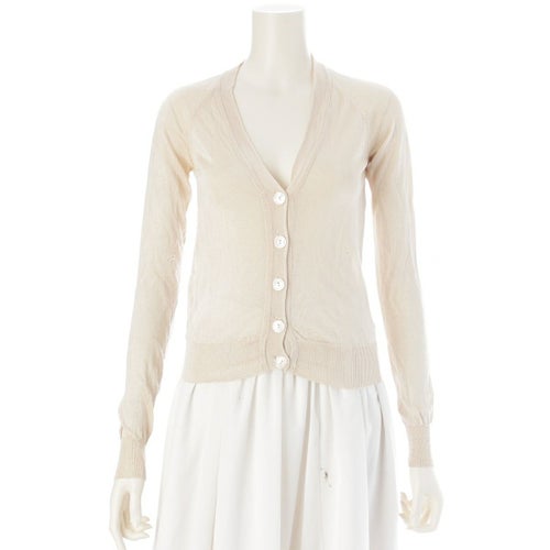 マルタンマルジェラ 白タグ ショルダー切替 ここのえ カーディガン ベージュ S