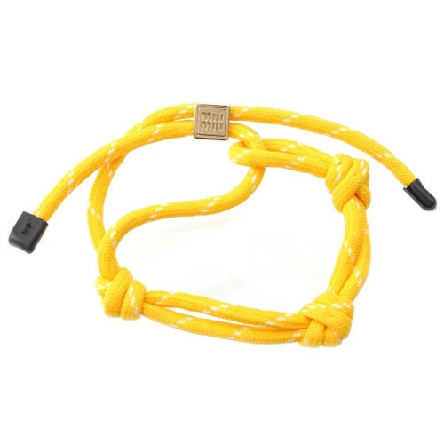 ミュウミュウ コード ブレスレット イエロー