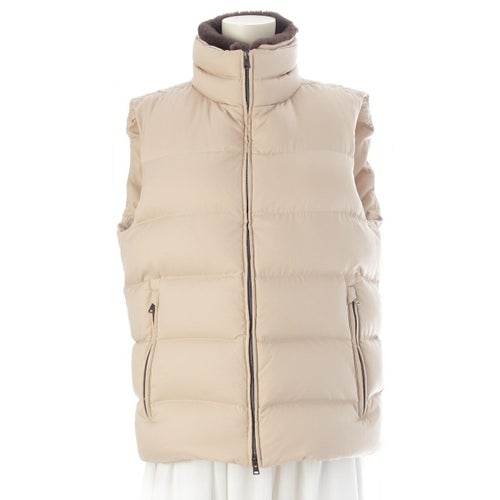 ヘルノ アレンデール フェイクファー ダウンベスト アウター PI001161U-12414Z-1980 ベージュ 46