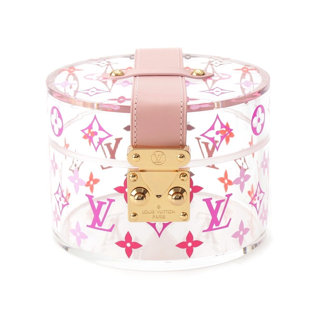 未使用品 Louis Vuitton ボワット・スコット (ラウンド/ピンク) ルイヴィトン ボワットスコット モノグラム クリア 小物入れ