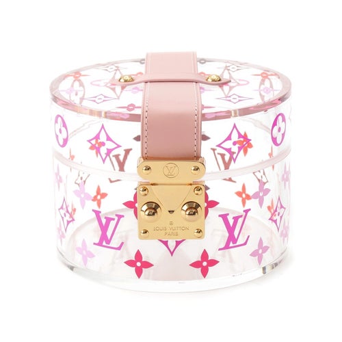 ルイヴィトン ボワットスコット モノグラム クリア 小物入れ インテリア GI0362 ピンク