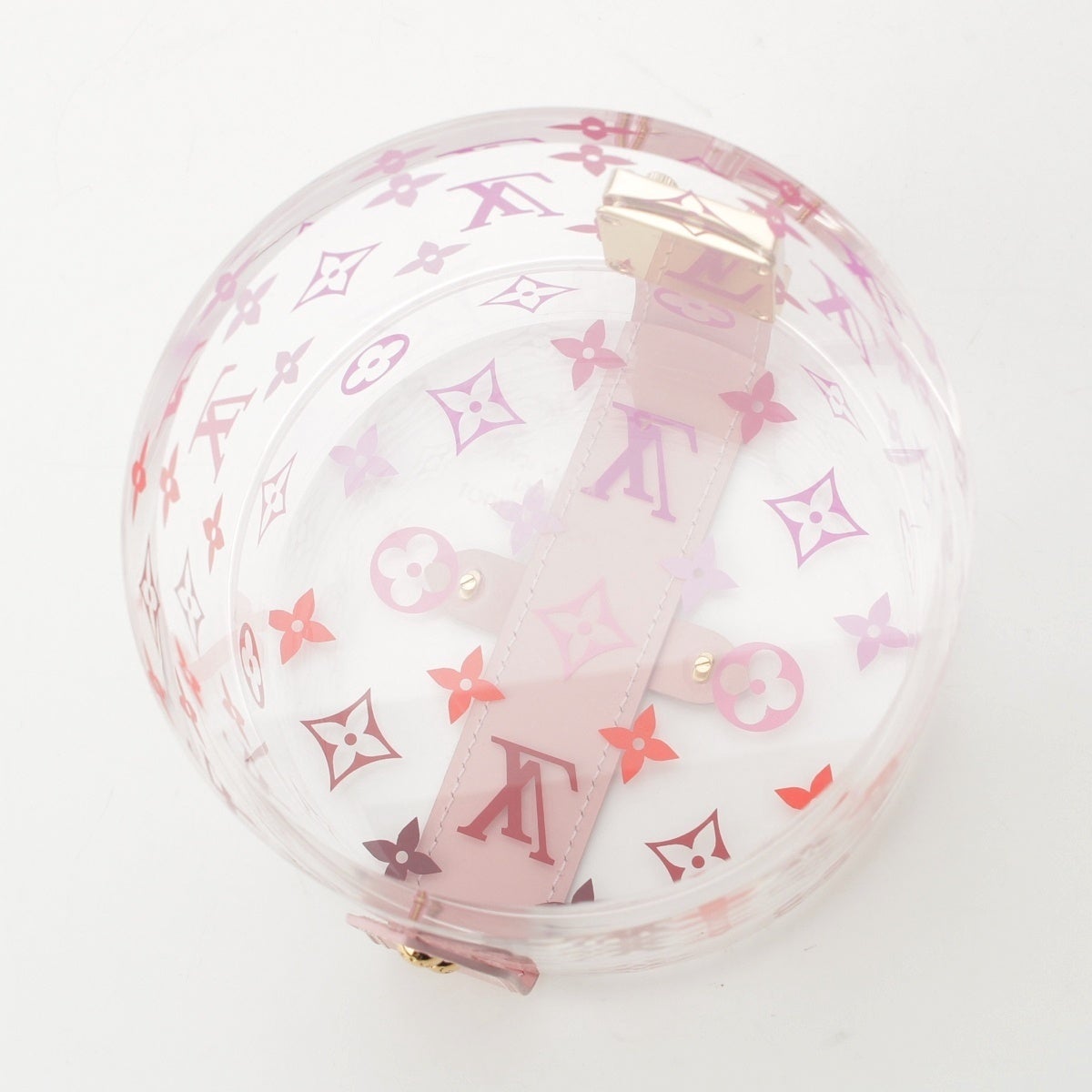 未使用品 Louis Vuitton ボワット・スコット (ラウンド/ピンク) ルイヴィトン ボワットスコット モノグラム クリア 小物入れ