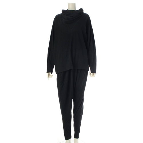 イッセイミヤケ 80s 筆タグ ストレッチ ギャザー 変形 トップス バルーンパンツ パンツセットアップ ブラック