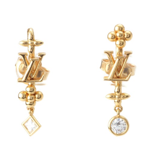 ルイヴィトン LVインザスカイ ラインストーン付き ピアス 両耳用 アクセサリー M01257 ゴールド