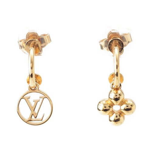 ルイヴィトン ブックル ドレイユ ブルーミング ピアス 両耳用 アクセサリー M64859 ゴールド