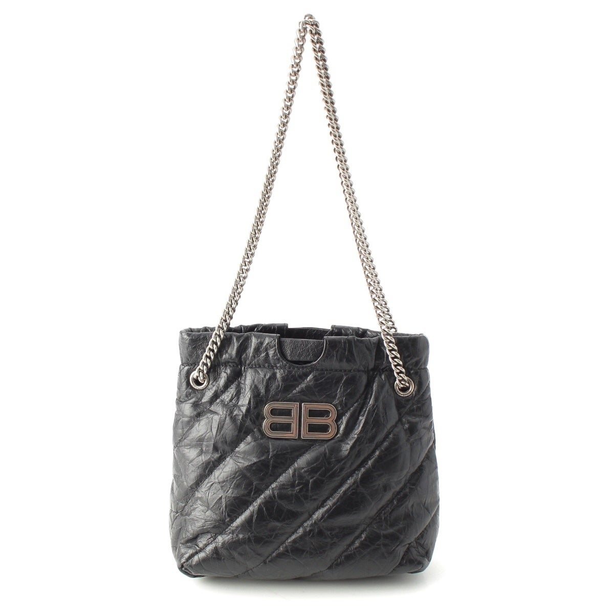 バレンシアガ CRUSH クラッシュ XS レザー BBロゴ 2WAY チェーン