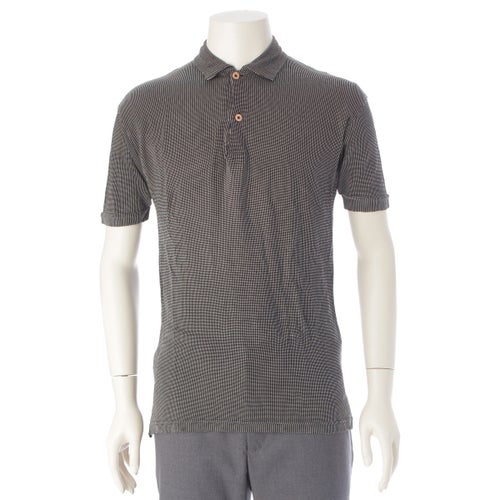 アルマーニ 80s ヴィンテージ 半袖 ポロシャツ トップス ブラック ホワイト S