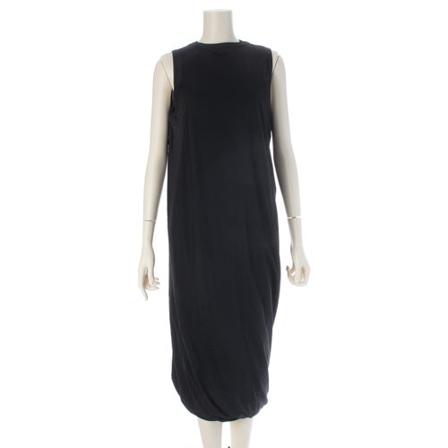 ローブドシャンブルコムデギャルソン AD1989 ナイロン ヴィンテージ ノースリーブ 二重 ワンピース RT-110480 ブラック