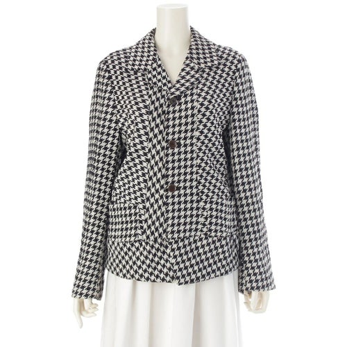 コムデギャルソン 93SS AD1992 ヴィンテージ 千鳥格子 テーラードジャケット GJ-11020 ブラック×ホワイト M