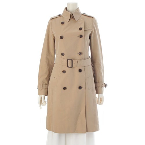 バーバリー ロンドン コットン ライナー付 裏地チェック トレンチコート B1A89-100-51 ベージュ 36