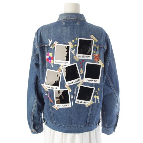 ダブレット doublet 21SS MEMORIAL POLAROID デニムジャケット アウター 21SS06BL115 インディゴ S