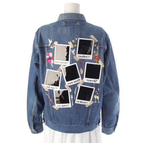 ダブレット doublet 21SS MEMORIAL POLAROID デニムジャケット アウター 21SS06BL115 インディゴ S