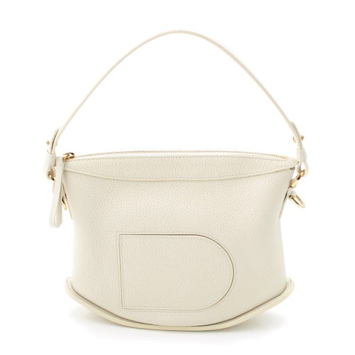 デルヴォー パン スウィング トリヨンソフト 2WAY ワンショルダー ハンドバッグ AA0601 AQY0 10DDO アイボリー ホワイト