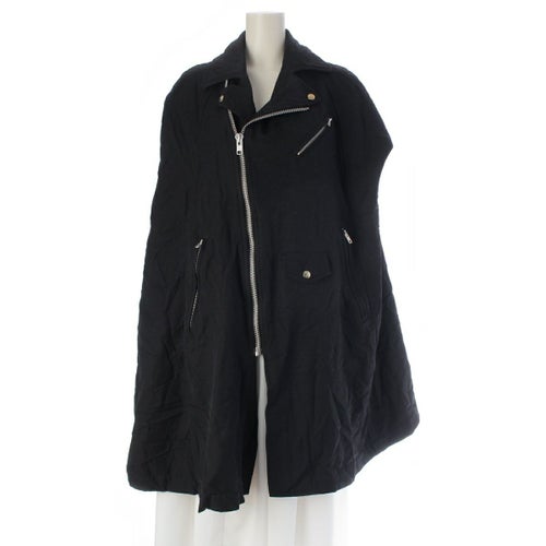 ブラックコムデギャルソン AD2012 ライダース ポンチョ コート アウター 1J-C004 ブラック S