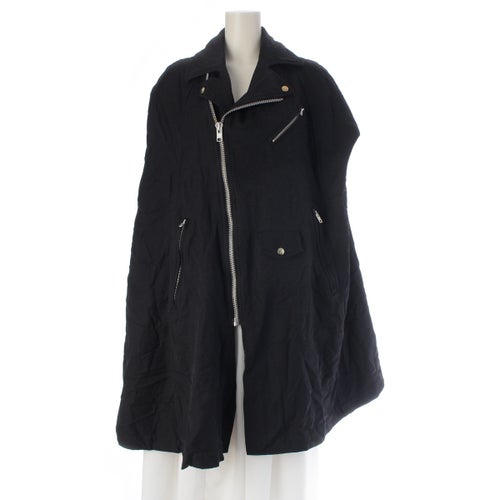 ブラックコムデギャルソン AD2012 ライダース ポンチョ コート アウター 1J-C004 ブラック S