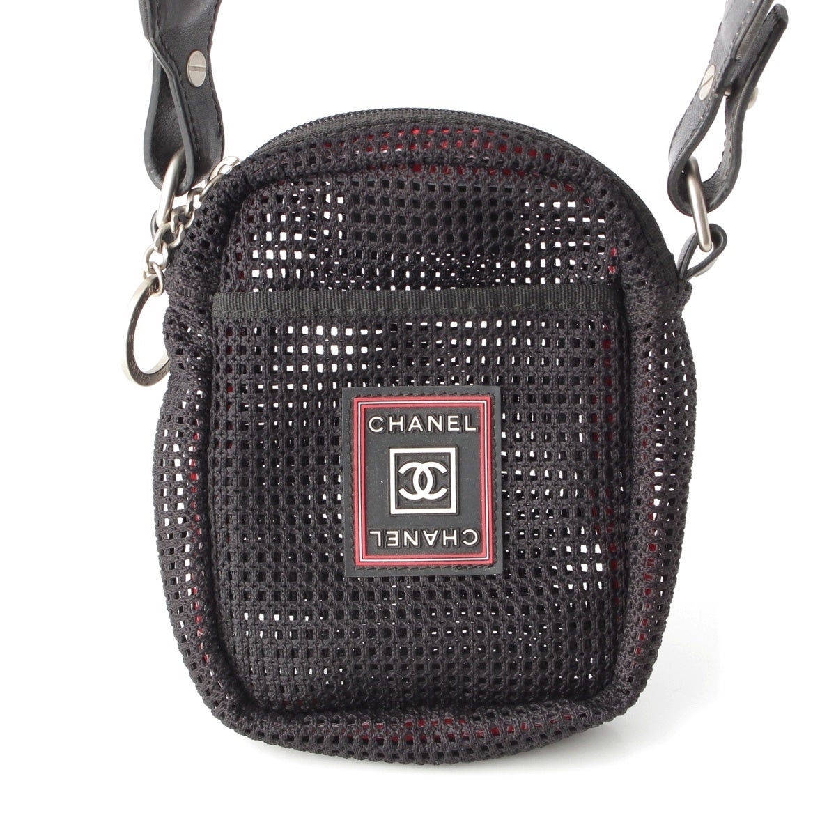 【レア】CHANEL シャネル スポーツライン メッシュバッグ シャネル スポーツライン ロゴ メッシュ ショルダーバッグ ブラック