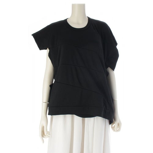 コムデギャルソン AD2023 斜め 切替 変形 デザイン カットソー GL-T001 ブラック L