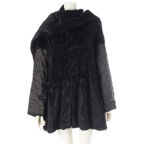 イッセイミヤケ 90S ツモリチサト リバーシブル ハーフ コート TC23-FA008 ブラック M