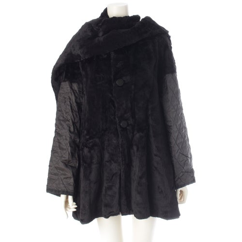 イッセイミヤケ 90S ツモリチサト リバーシブル ハーフ コート TC23-FA008 ブラック M