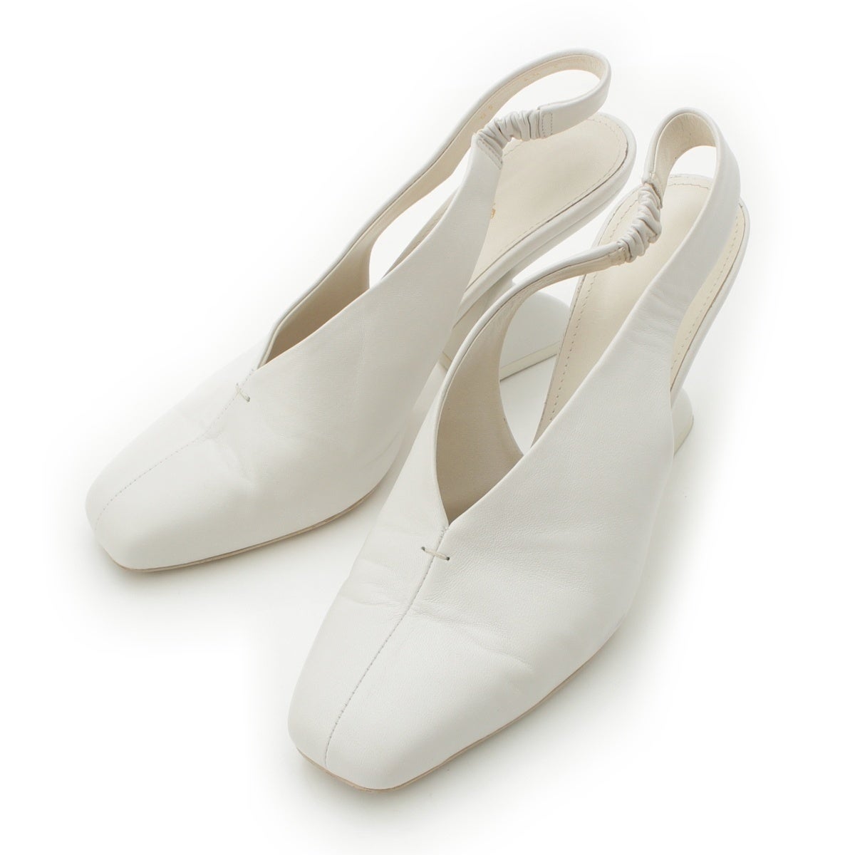 サルヴァトーレフェラガモ F-Heel レザー スリングバック パンプス
