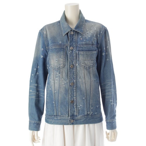 ジバンシー 16FW コットン ダメージ加工 クラッシュ デニムジャケット インディゴ XS