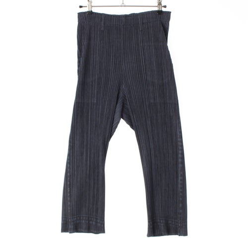 プリーツプリーズ イッセイミヤケ デニム転写 プリーツ パンツ ボトムス PP14-JF263 インディゴ 4