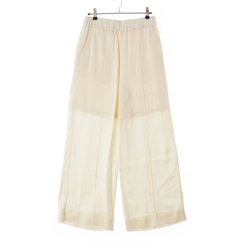 ジルサンダー 23SS レーヨン ワイドフィット イージー パンツ アイボリー 32