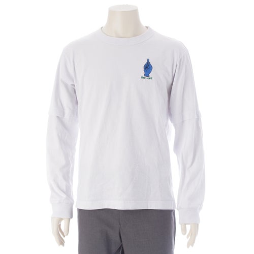 サカイ 24年 GONZ AND SACAI L/S T-Shirt ロングスリーブ カットソー 刺繍 長袖 24-0827S ホワイト 2