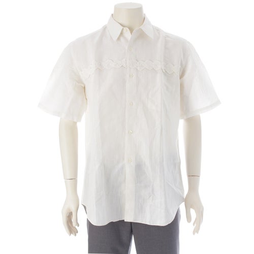 コムデギャルソンオム 90`s AD1999 田中オム フリルデザイン 半袖シャツ トップス イエロー