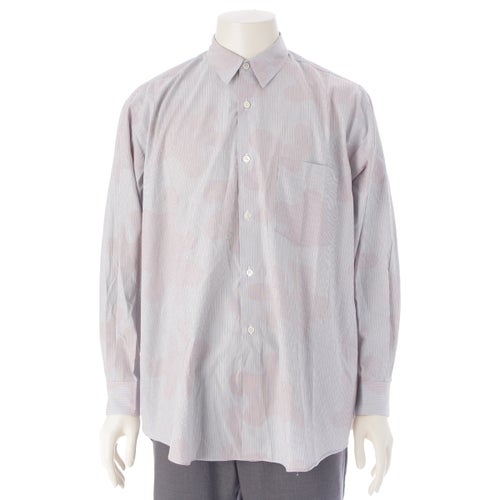 コムデギャルソンオム 90`s AD1998 田中オム ストライプ 長袖シャツ トップス グレー系