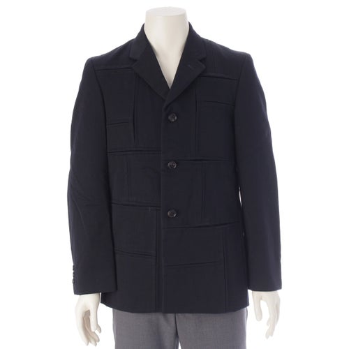 コムデギャルソンオムプリュス AD2000 00AW ウール混 ドッキングロック期 3B テーラードジャケット アウター PJ-04306S ネイビー S